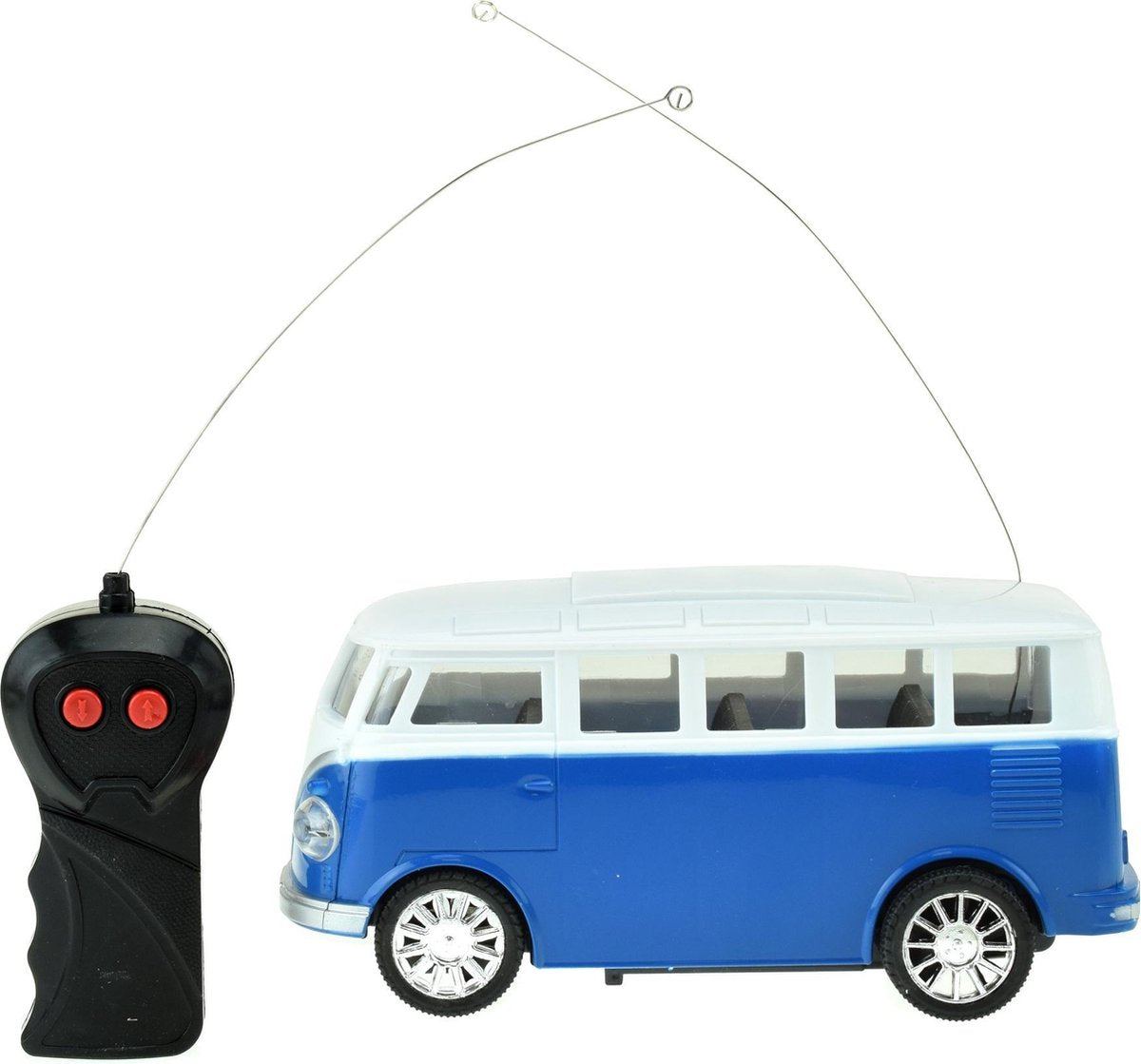 Toi-toys Retrobusje Met Licht Blauw