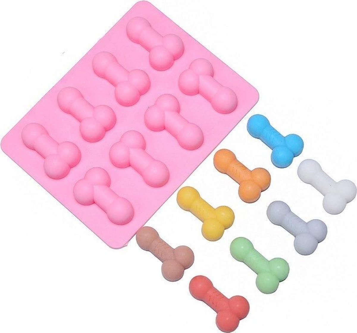 Piemel bakvorm - Penis bakvorm - Piemel kussen - ijsblokjesvorm - ijsklontjes vorm - Piemel decoratie - Chocolade mal - Penis mal - Piemel rietjes - Vrijgezellenfeest vrouw