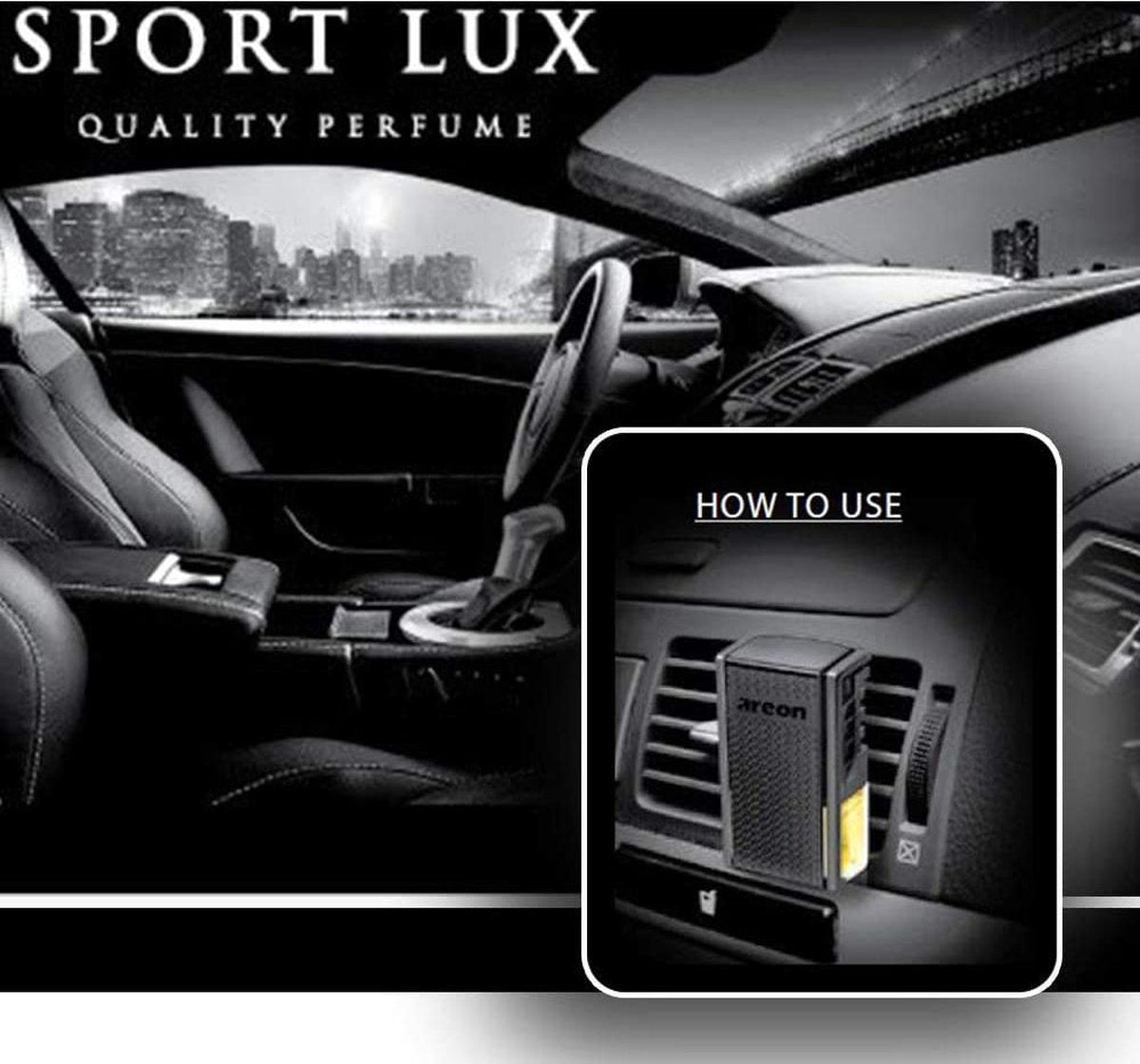 Areon Gold sport lux - autoparfum - voor bij het ventilatie rooster - luxe uitstraling