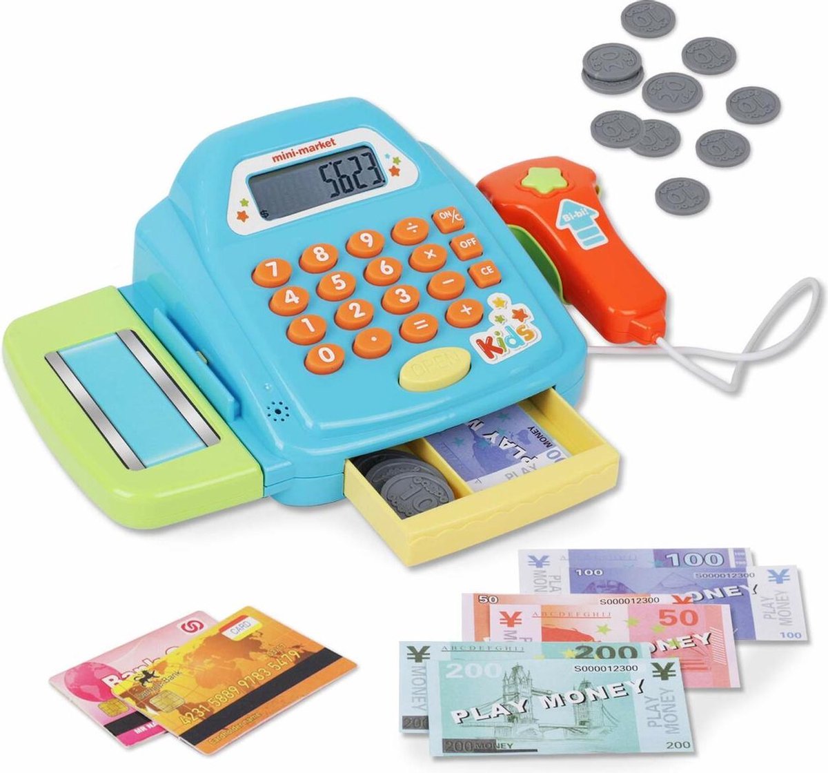 Playkidz Cash Register - Kinder Winkelkassa