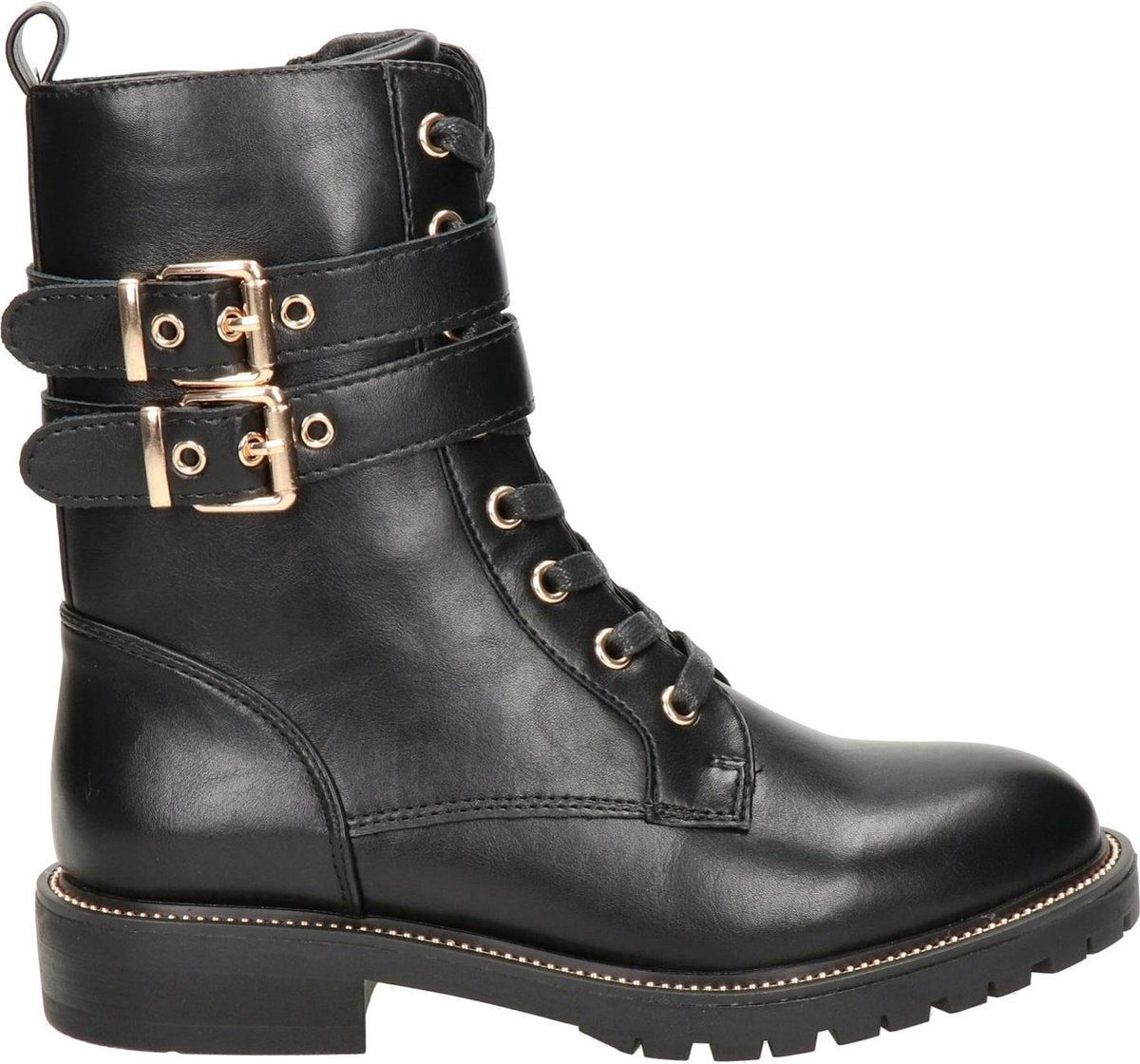 Dolcis dames veterboot - Zwart - Maat 41