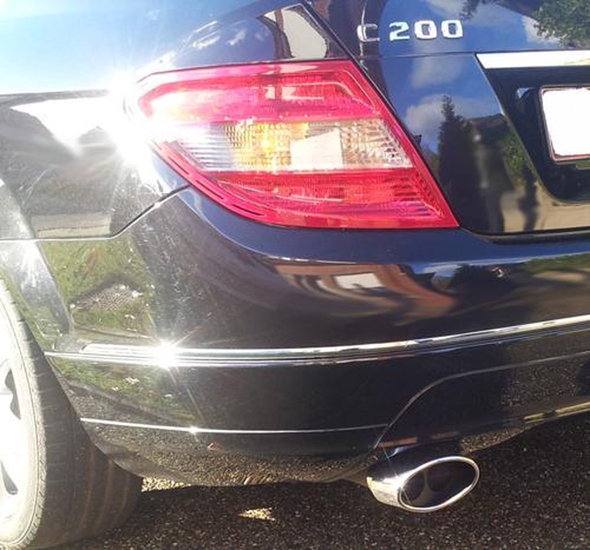 Uitlaatsierstuk Mercedes Benz C-klasse W204