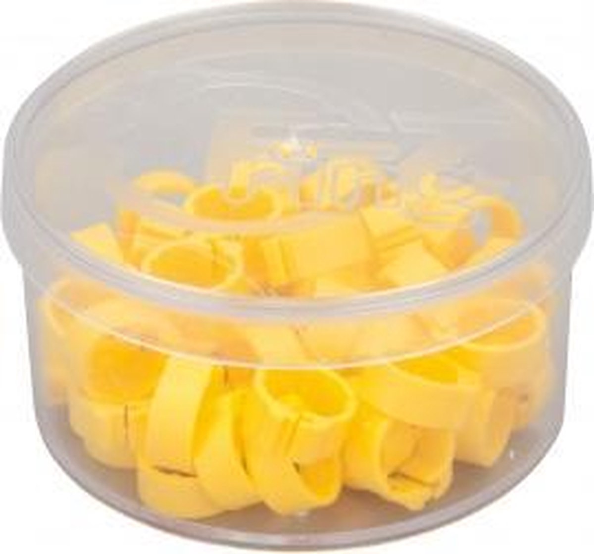 Natural Ringen duif plastiek (100st) Ø9MMx8MM