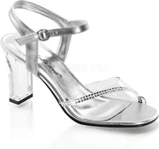 Fabulicious Hoge hakken -39 Shoes- ROMANCE-308R US 9 Transparant/Zilverkleurig