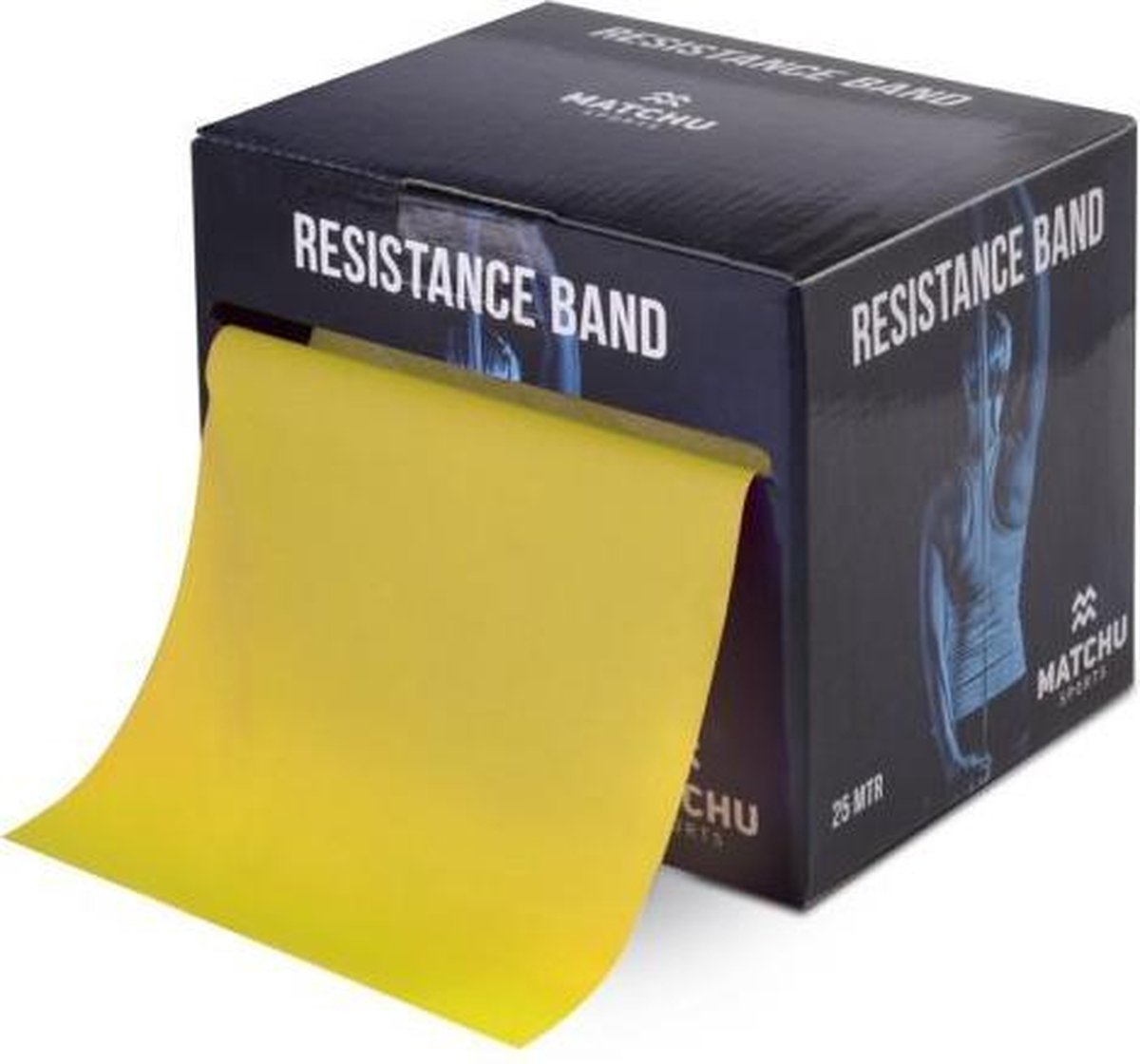 Matchu Sports Oefenband - Weerstandsband - Geel - 25 m