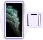 Hardloop Sportarmband iPhone 12 Pro | Telefoonhouder iPhone 12 Pro | Hardlooparmband | Wit