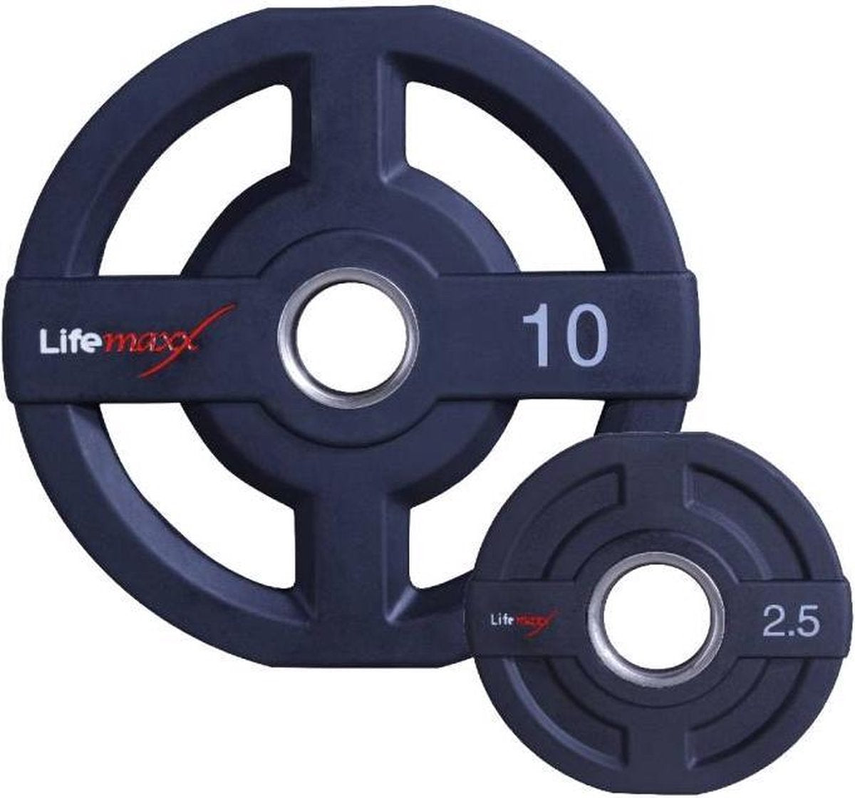 Lifemaxx Polyurethaan Olympische halterschijf - Gewichten - 50mm - 25 kg