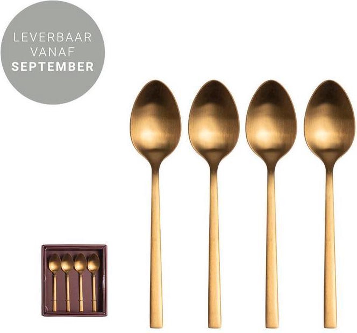 Gusta S/4 Koffie Lepeltje Goud