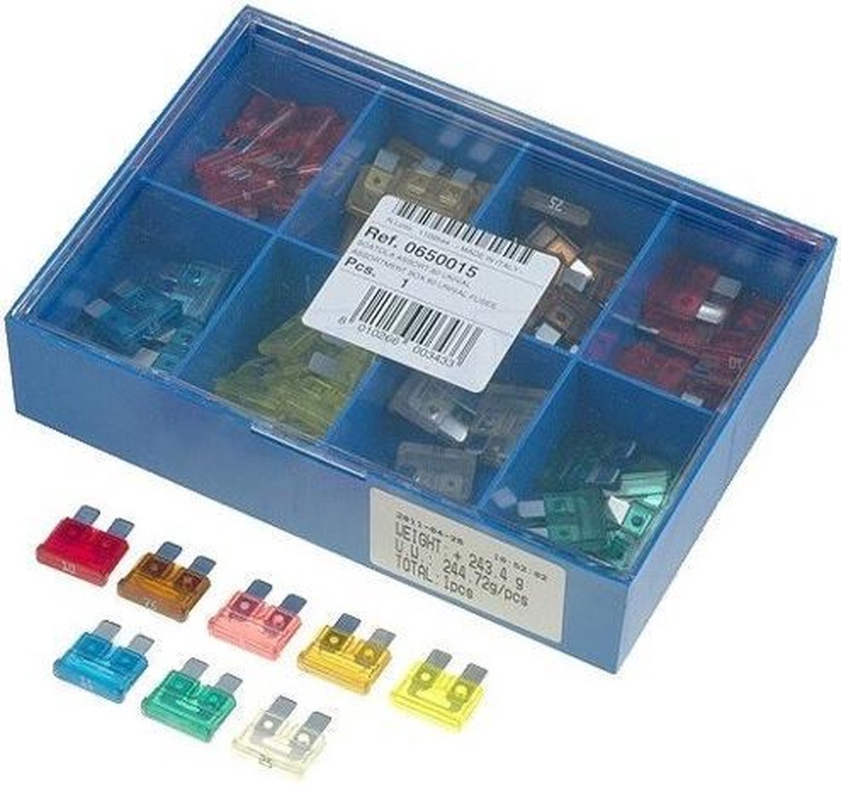 Assortiment doos steekzekeringen - 80 stuks