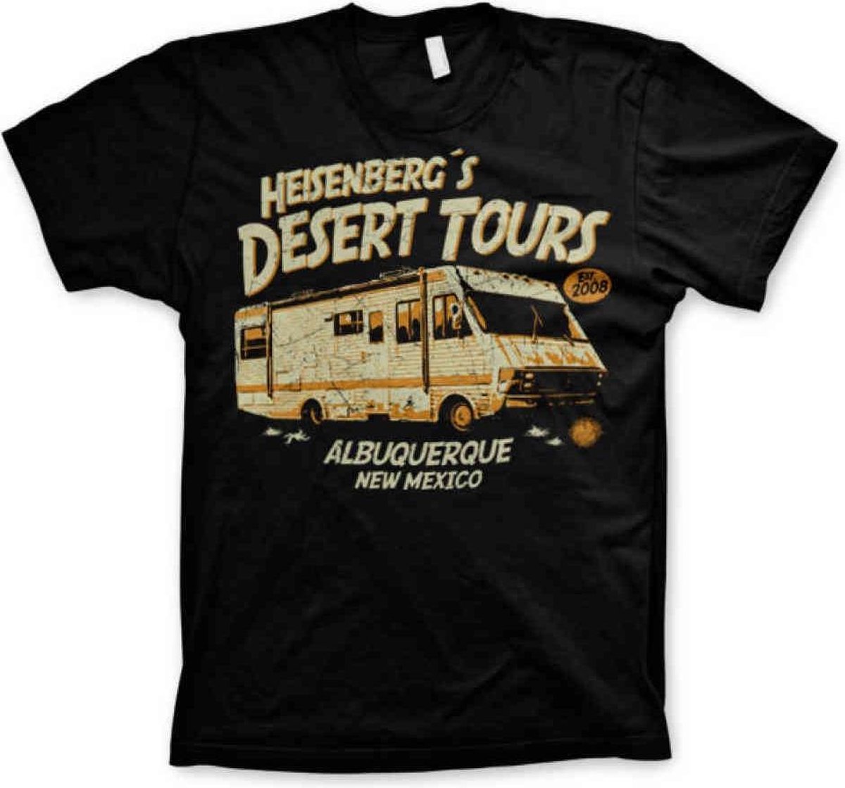 Breaking Bad Heren Tshirt -S- Heisenberg's Desert Tours Zwart
