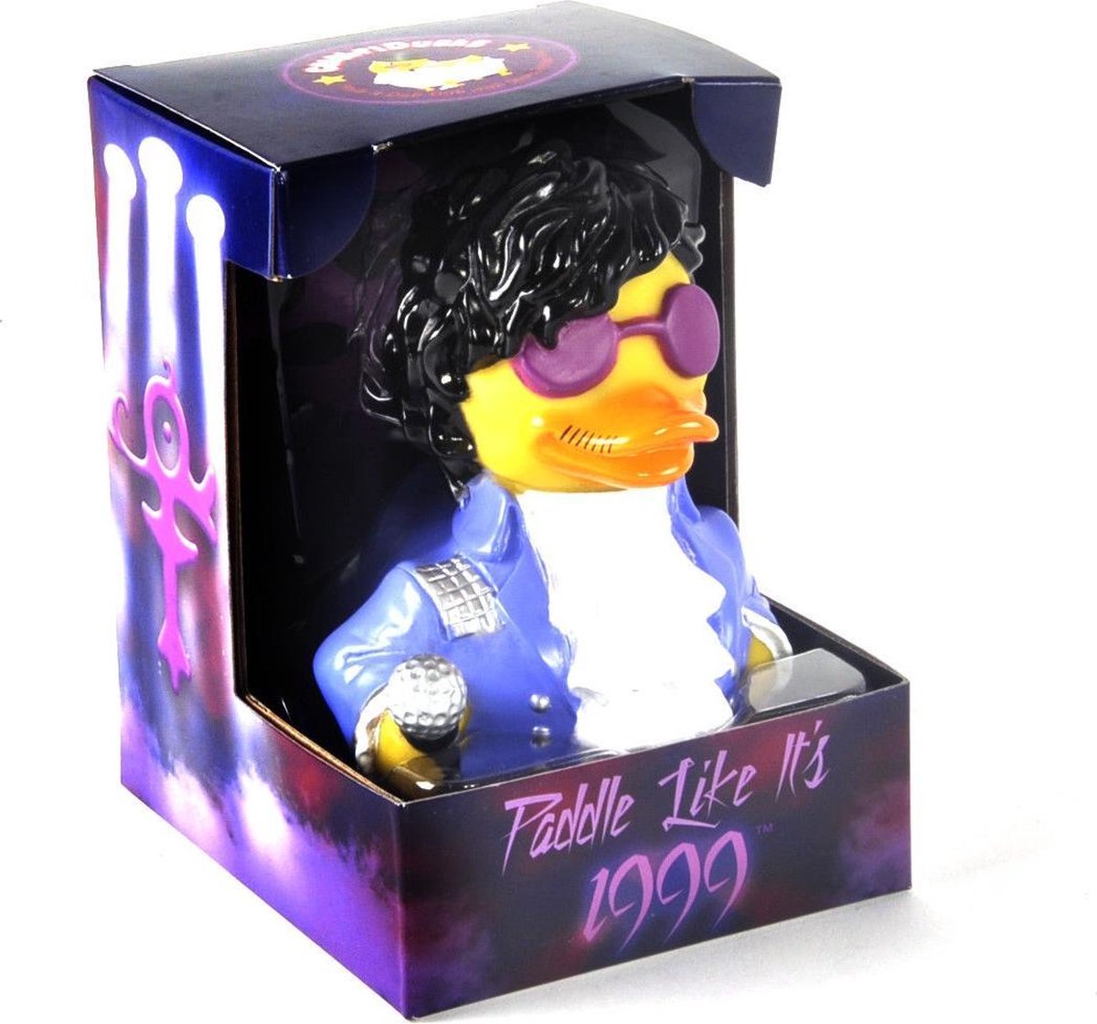 CelebriDucks Paddle Like It's 1999 Pop Music Rubber Duck  PRINCE   11cm  bekendste badeendjes merk uit de USA