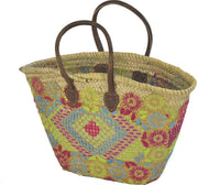 Boodschappentas met gele accenten