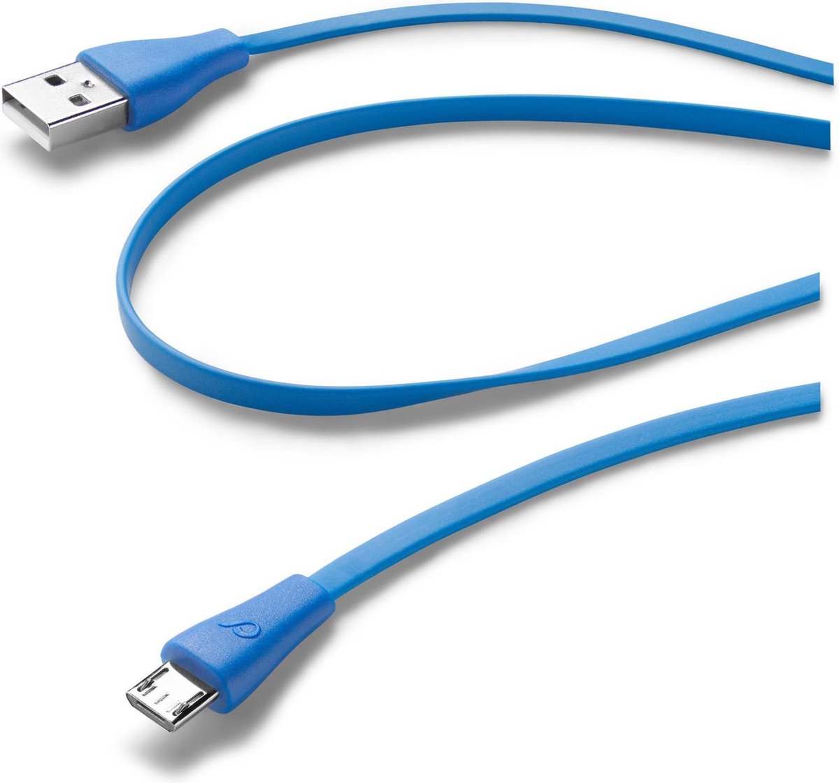 Cellularline 35310 USB-kabel 1 m USB 2.0 USB A Micro-USB B Blauw