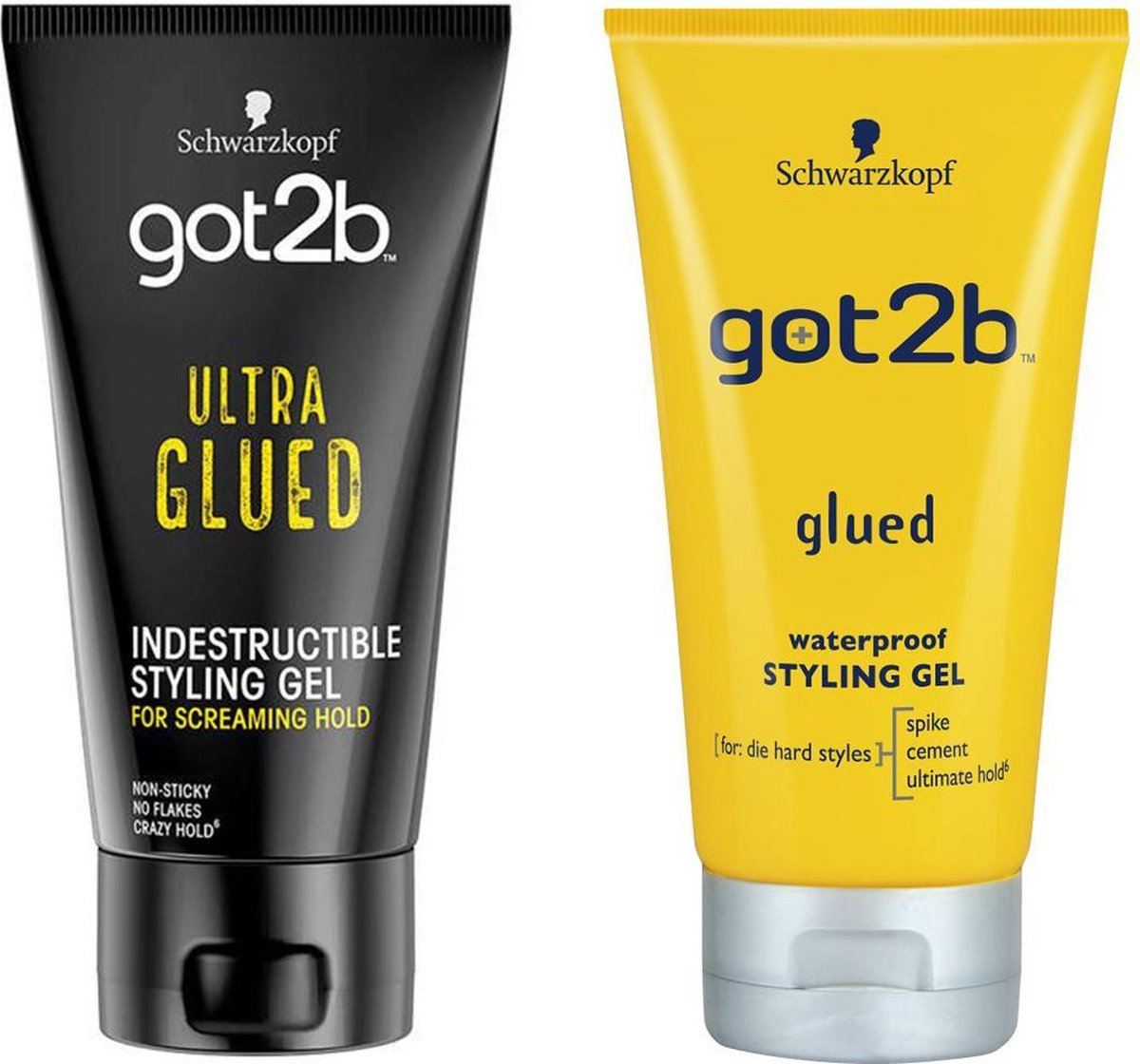 [Combo]  Schwarzkopf got2b glued waterproof gel & Schwarzkopf Got2b gel glued extra/ook voor pruiken