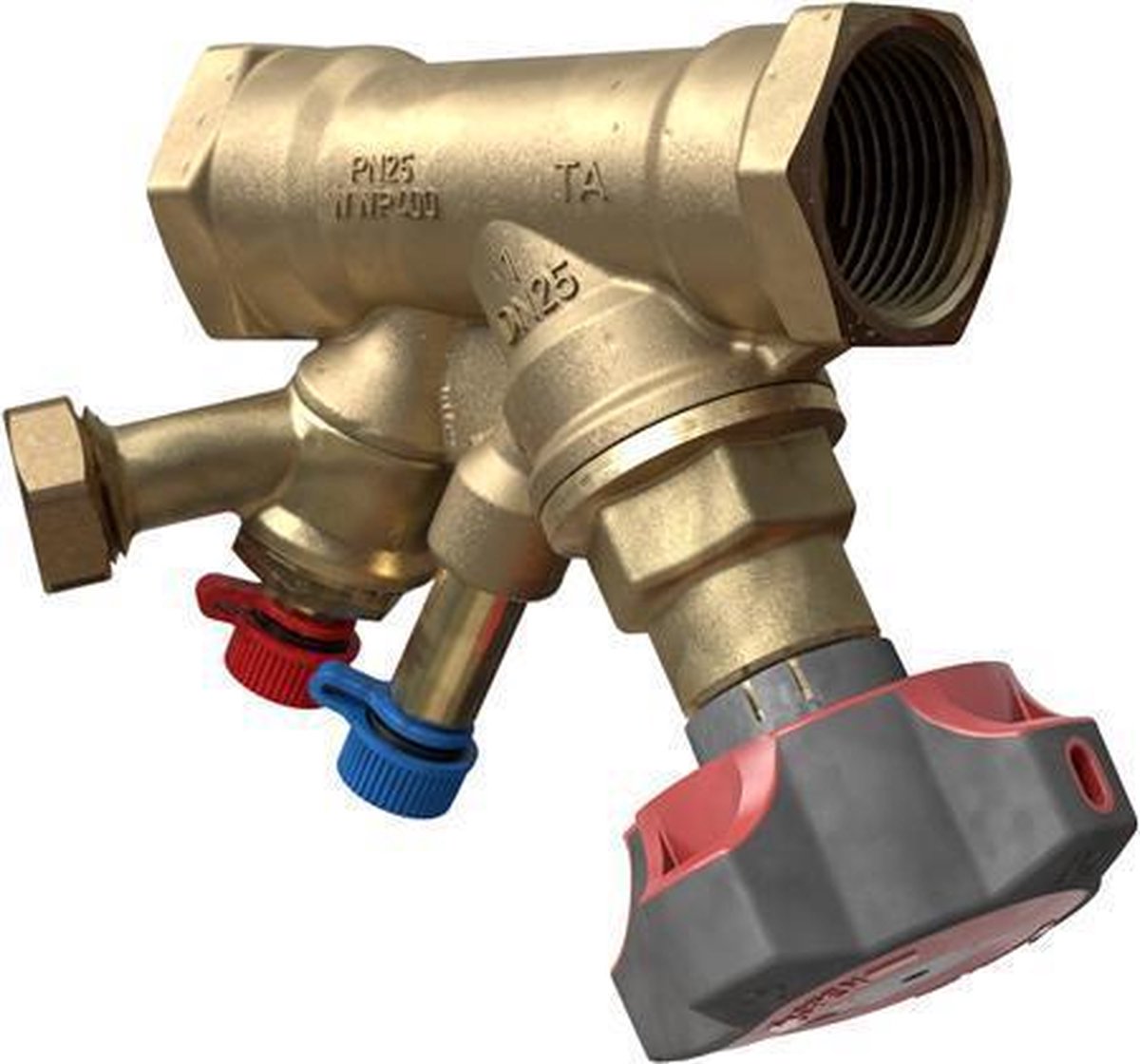 IMI TA Hydronics STAD strangregelafsluiter incl. zelfdichtende meetnippels