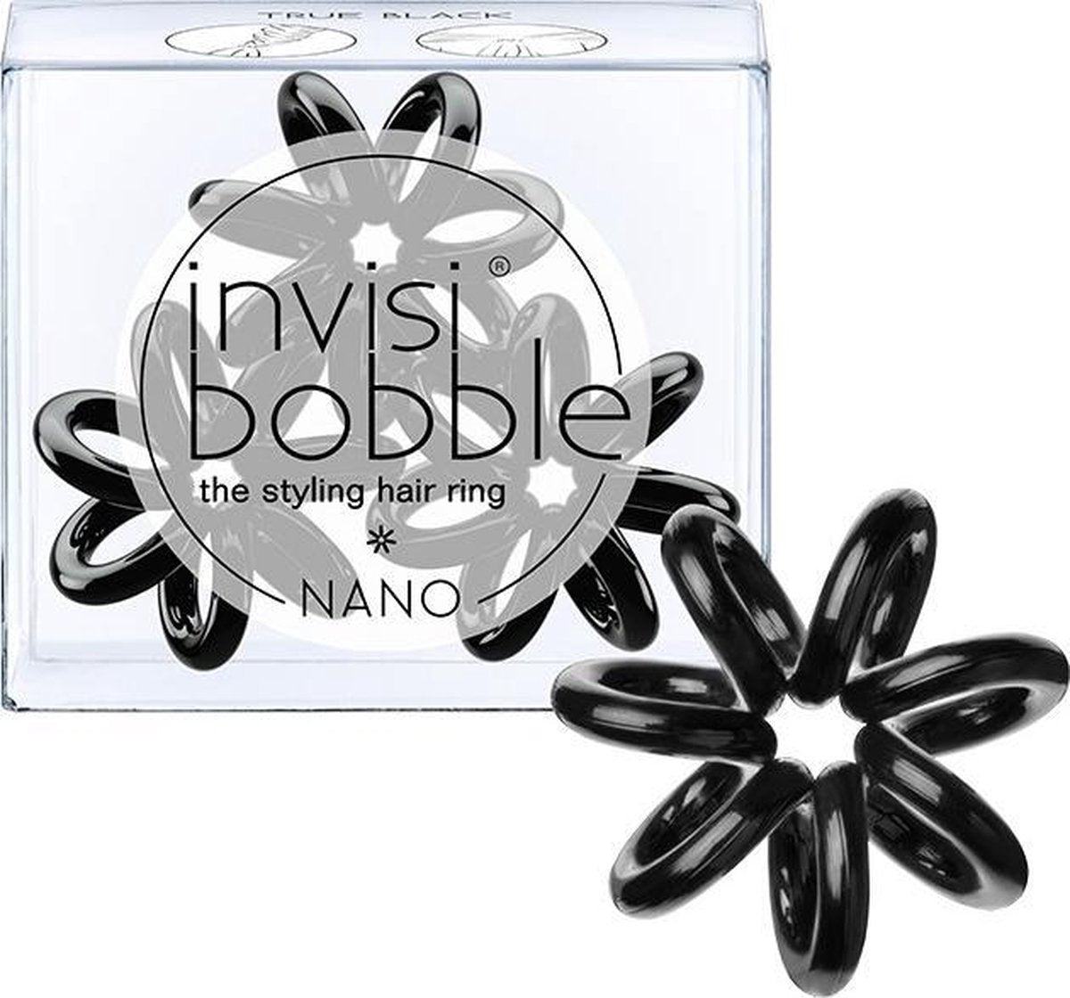 Invisibobble Nano - True Black. (mini elastiekjes)