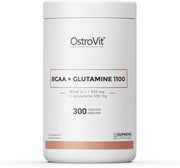 Aminozuren - BCAA + Glutamine 1100mg 300 Capsules Ostrovit -  + GRATIS Pill Box