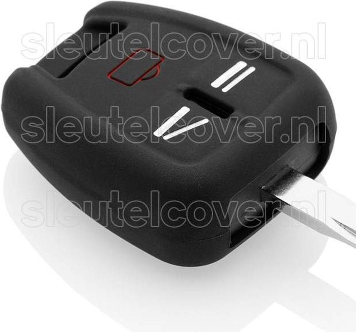 Opel SleutelCover - Zwart / Silicone sleutelhoesje / beschermhoesje autosleutel