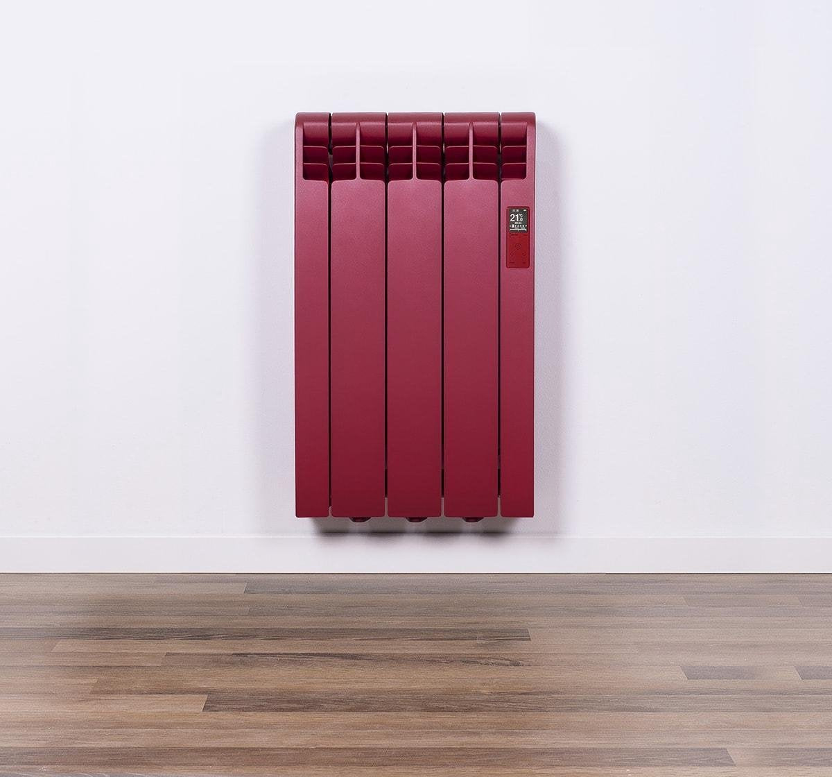 Elektrische Radiator Wifi Ruby Red (RAL) - Smartcontrol via app - Energiebesparende functies - Laag verbruik - Realtime consumptie - 3 elementen - 330 W - Zuinigste Radiator