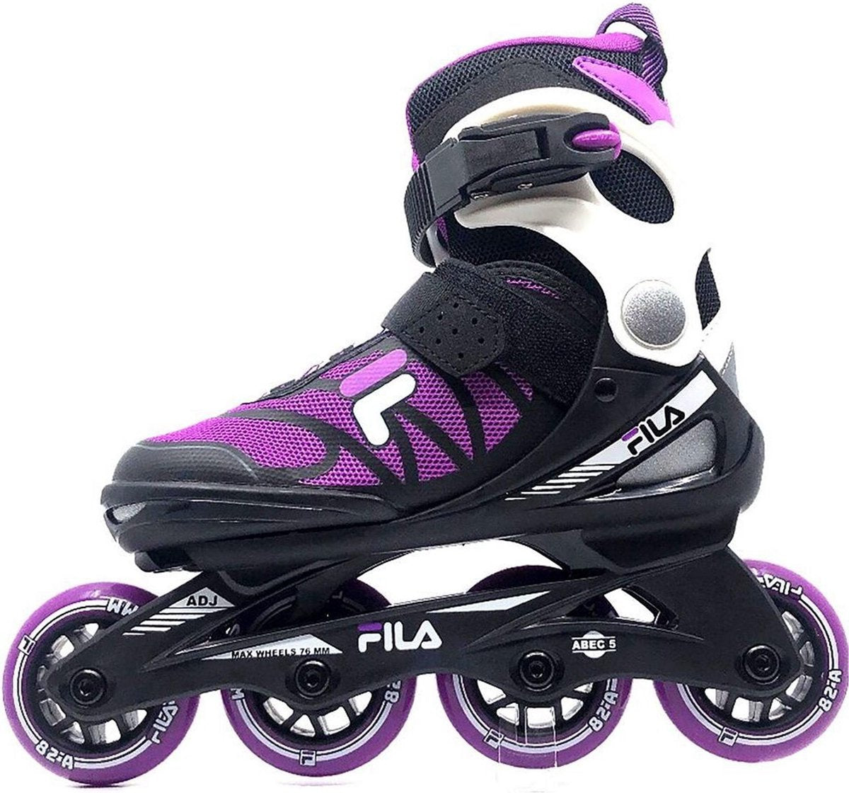 Fila Inlineskates - Maat 28-32 - Unisex - roze/zwart/wit