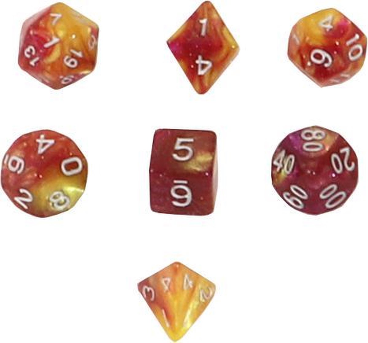 Dobbelstenen voor o.a. Dungeons & Dragons| PolyDice Galaxy B03