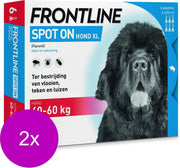 Frontline Spot On 4 Xlarge Hond Xlarge - Anti vlooien en tekenmiddel - 2 x 6 pip