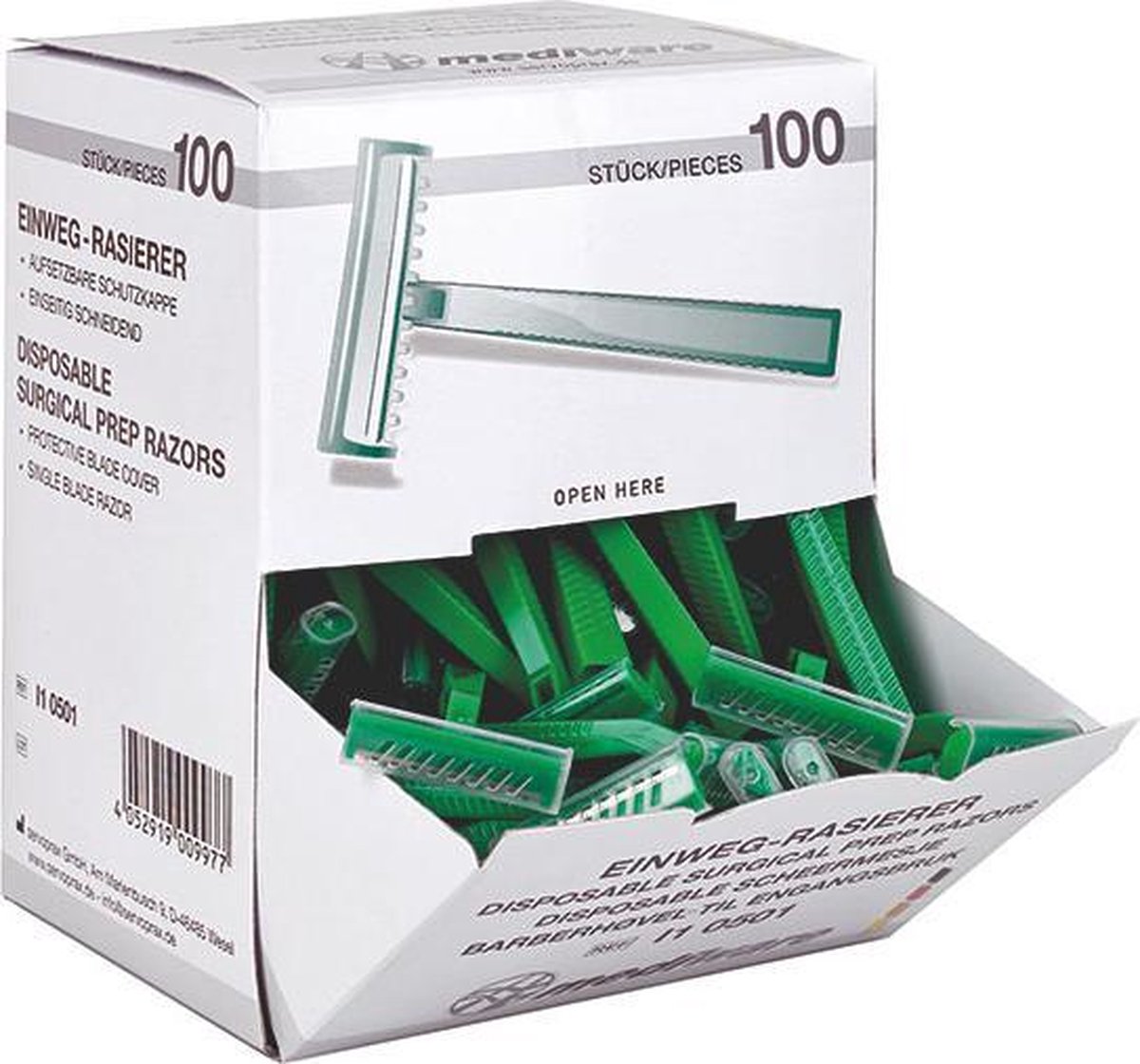 Wegwerp scheermesjes 100 Stuks