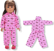 Poppenkleding pyjama Minnie - Baby Born kleertjes o.a. - Poppenkleertjes 43cm - Roze pyjama Minnie Mouse