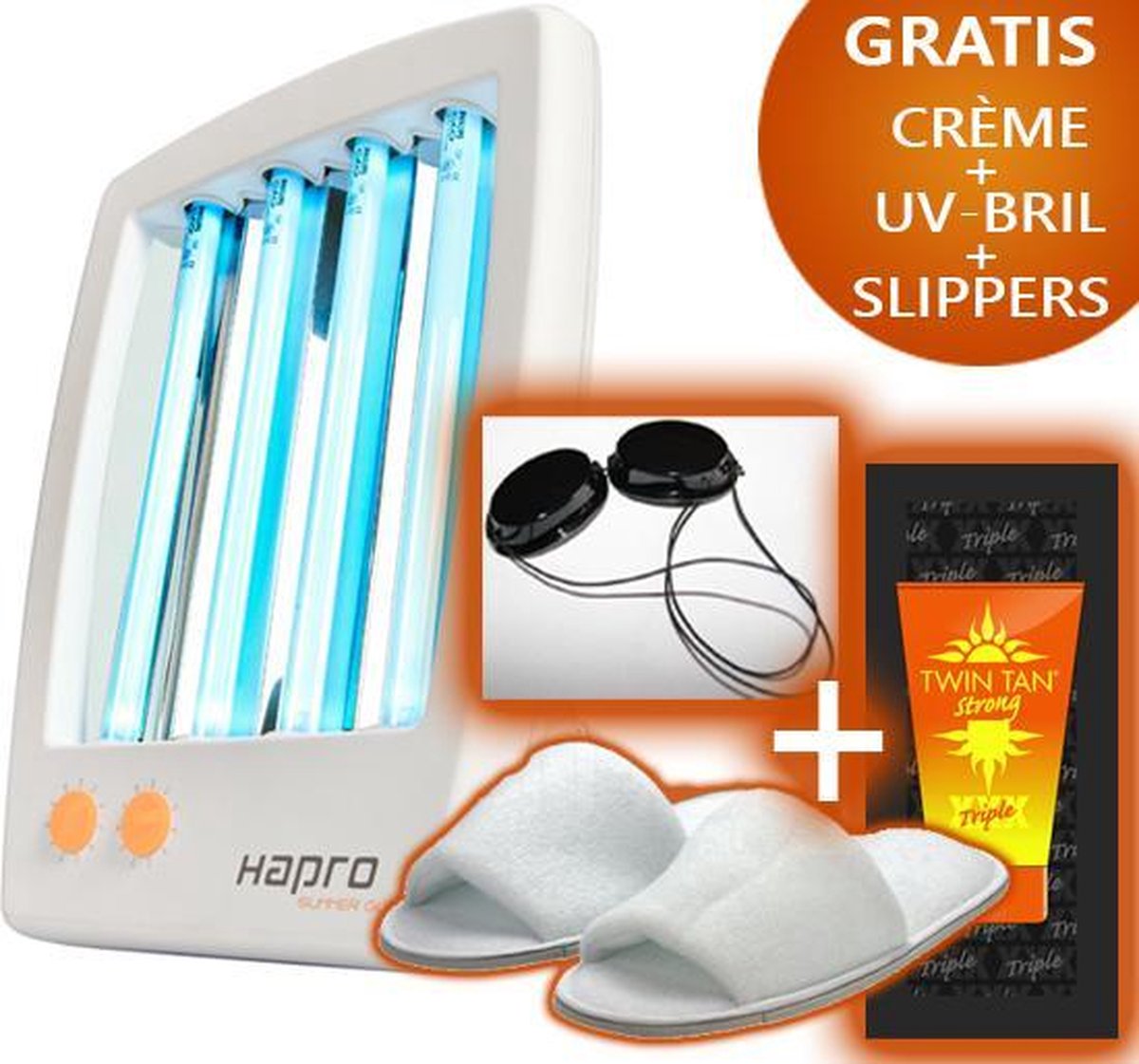 Hapro Summer Glow HB 175 gezichtsbruiner - gratis extra's - 2 jaar garantie