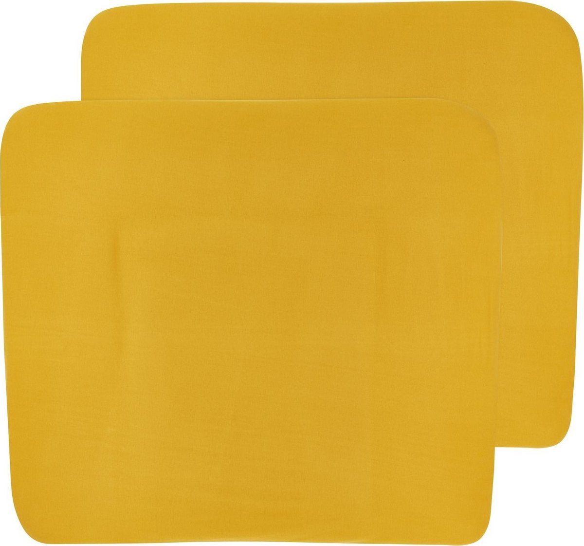 Meyco aankleedkussenhoes 3K 2-pack Basic jersey - okergeel - 85x75 cm