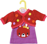 Dolly Moda Knitted Dress and Jacket 43cm Poppenkledingset