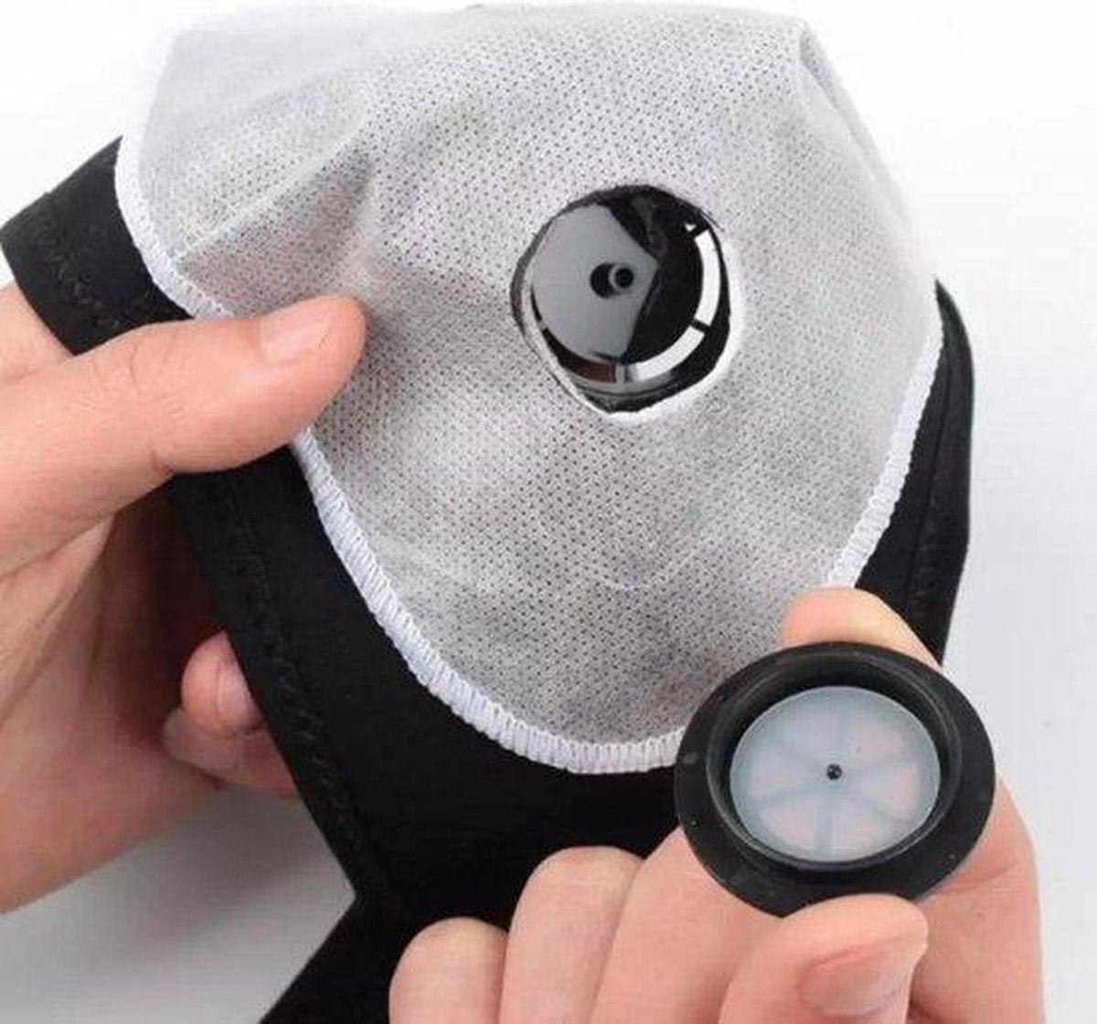 Mondkapje N98 Filters – Set van 8  – 4 N98 Filters + 4 ventielen - Vervangbare Filters voor Deluxe sport mask - masker om te ademen