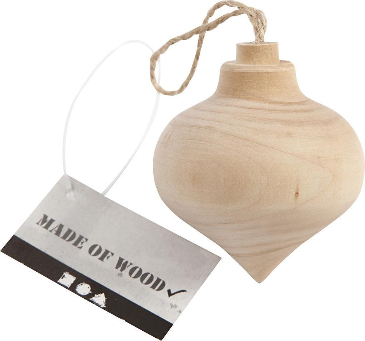 Drop. 5.5 cm. poplar wood. 1 pc