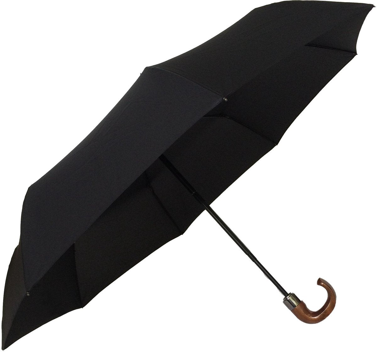 Smati Ville  Opvouwbare Stormparaplu - Compact Auto - Auto Open/Dicht - ø 96 cm - Ville   Wood