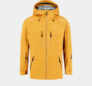 Cortazu Mountain Hard Shell Jas  Geel | Heren warme outdoor jas waterdicht & winddicht met capuchon