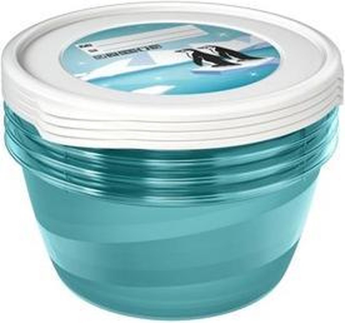 FOOD CONTAINER S/4  ROND 19X9 - 1
