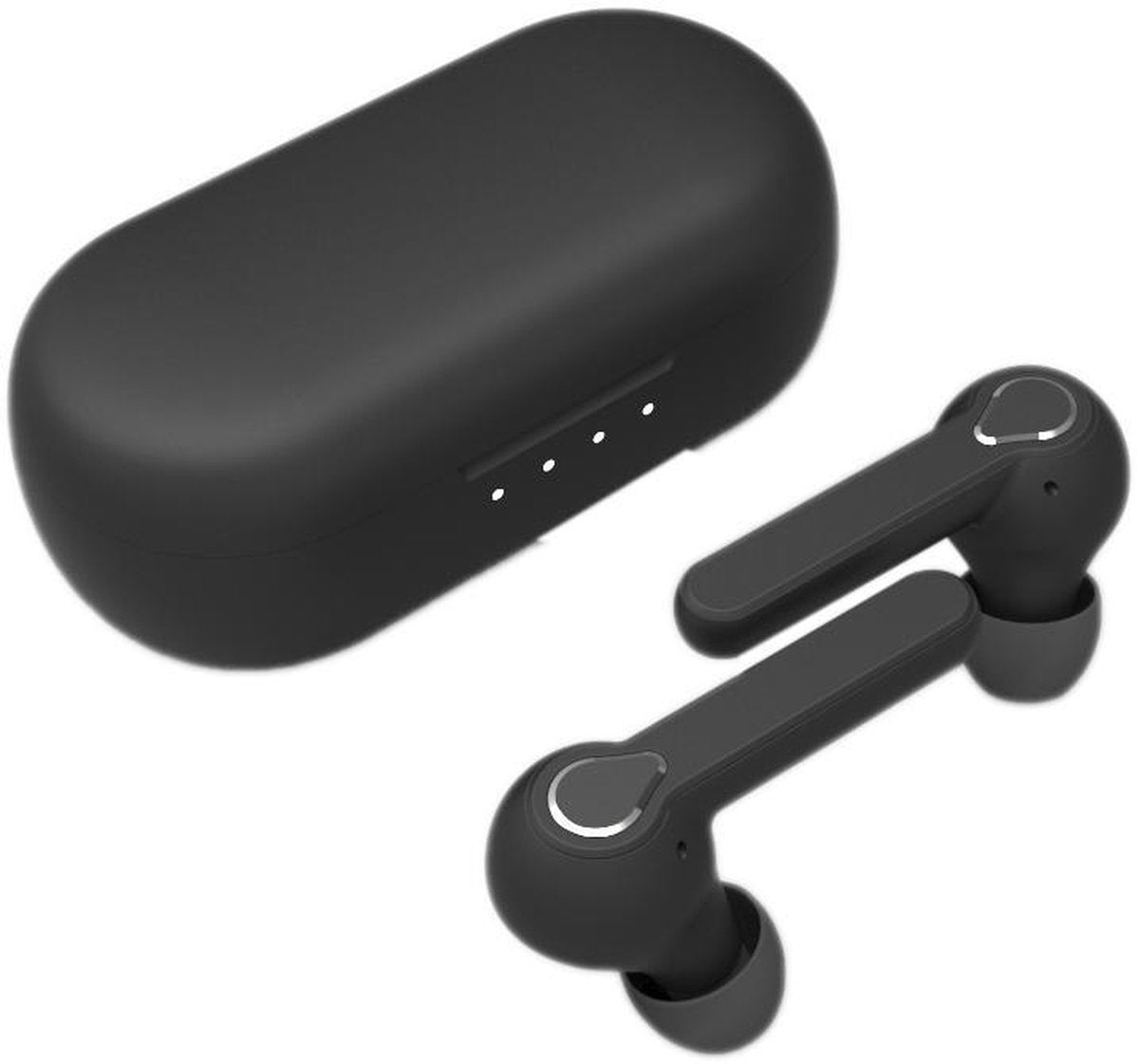 FlinQ Alume - Volledig draadloze Oordopjes - Zwart - Bluetooth Oordopjes - Incl. Microfoon