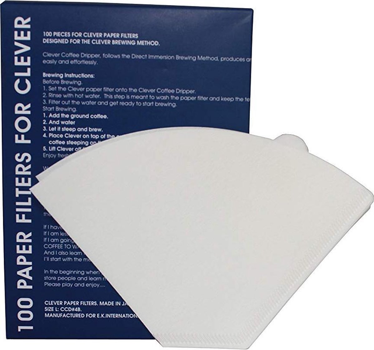 Paper Filter for Clever Dripper White 100 pcs