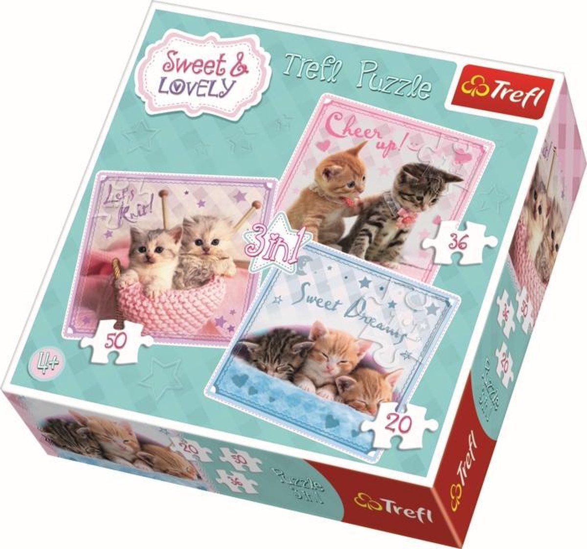 3 in 1 - Sweet Kittens Puzzel