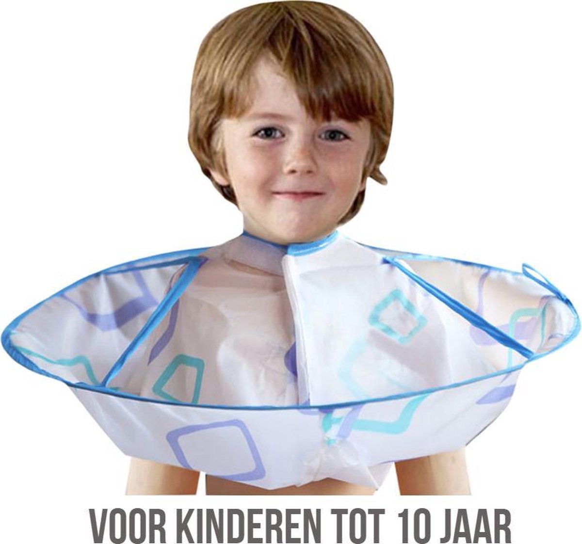 Allernieuwste Kinderen Haarknip Kappersmantel Cape - Thuis Haren Knippen en Wassen - Kind - Waterbestendige Kapmantel / Schort