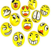 12 stuks Smiley ballen 6.3 cm
