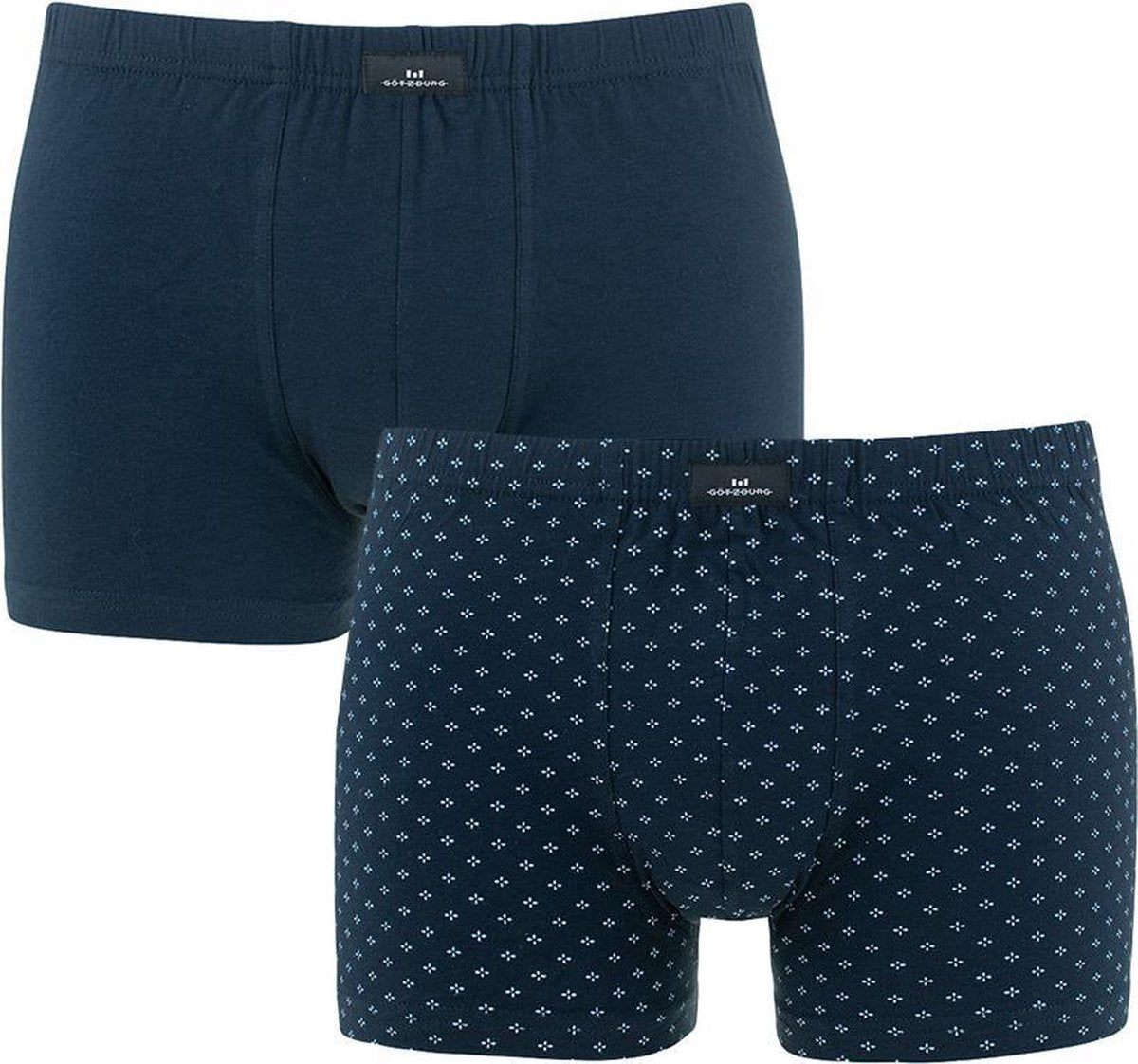Götzburg 2P boxers minimal print blauw - M