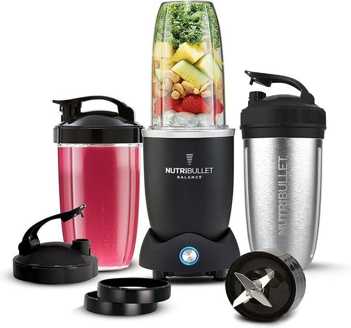 NutriBullet Balance 1200 Series - Blender - 9-delig - Zwart