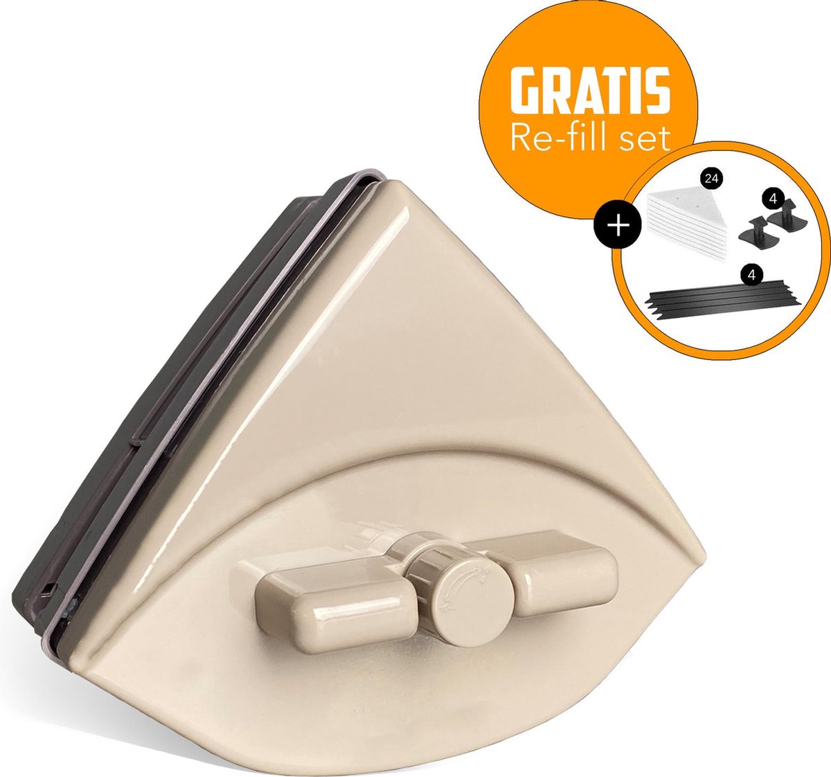 Magnetische raamwisser - ruitenreiniger - 5 tot 35mm