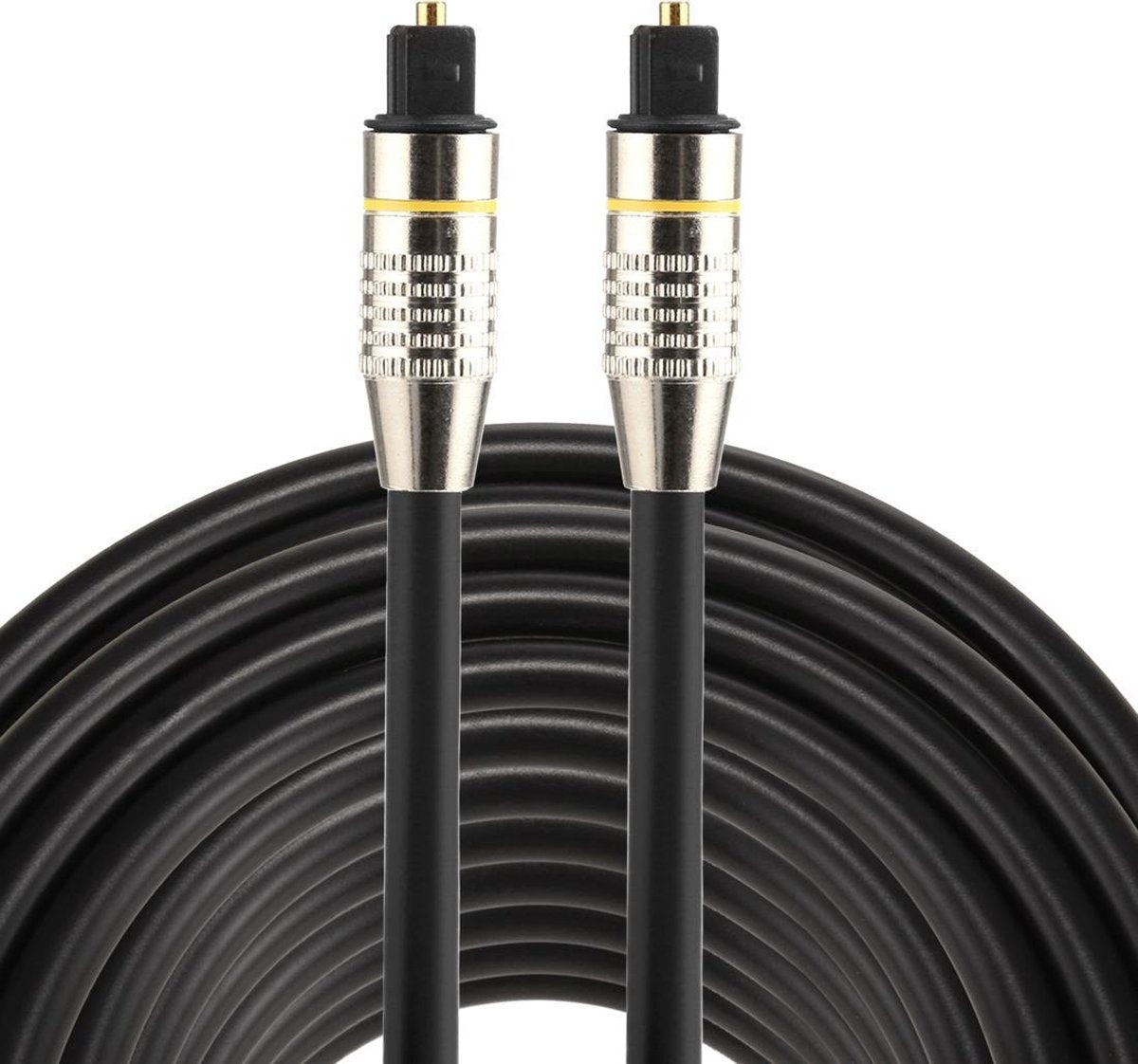 ETK Digital Optical kabel 25 meter / toslink audio male to male / Optische kabel PVC series - zwart