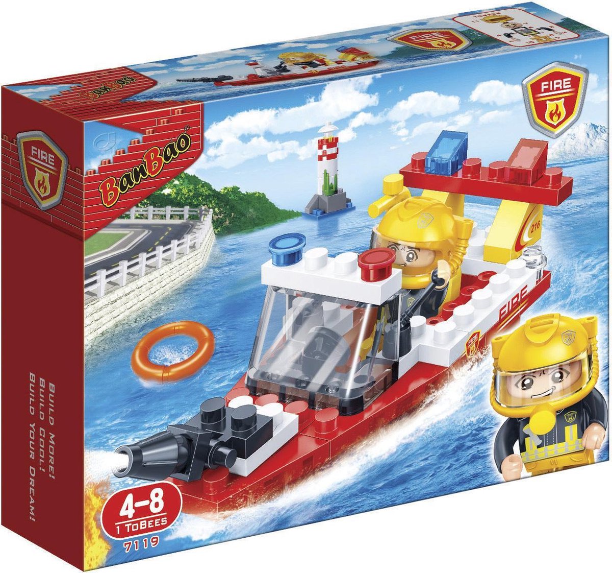 BanBao Brandweer Brandweerreddingsboot - 7119