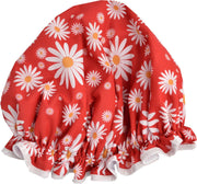 Vagabond Traditionele Engelse Douchemuts - Red Daisy