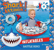 Shark Attack Battle Ring Zwemband met Waterpistool 85 cm
