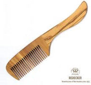Brede kam Olijvenhout met handgreep 21 cm