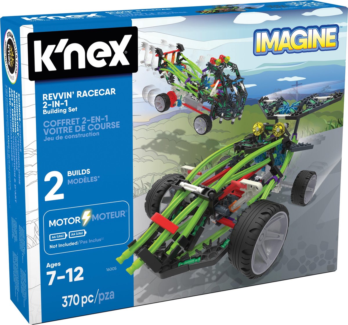 K'NEX Revvin' Racecar 2-in-1 - Bouwset